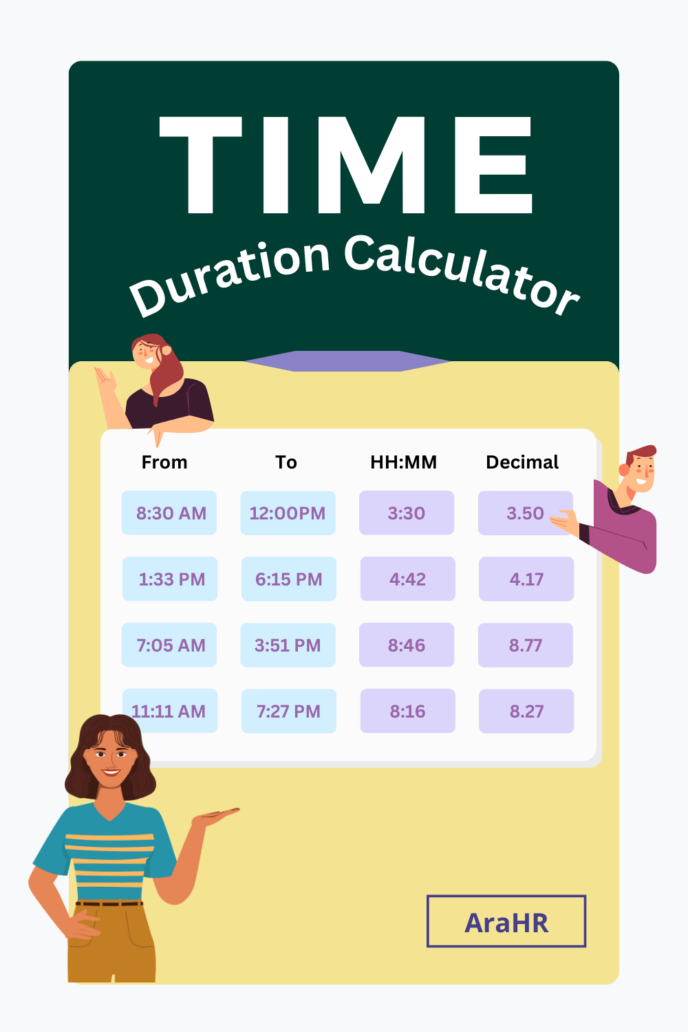 Time Calculator ARAHR