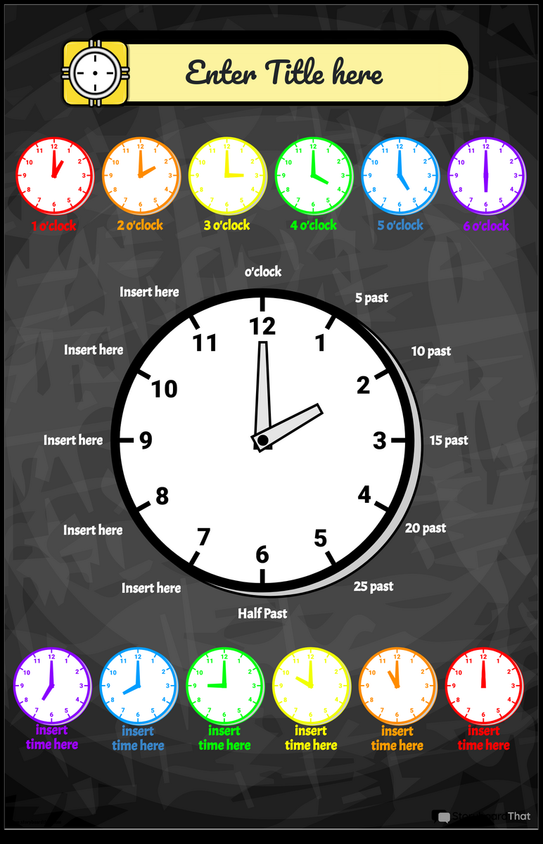 Time Conversion Posters Free Templates From Storyboard That