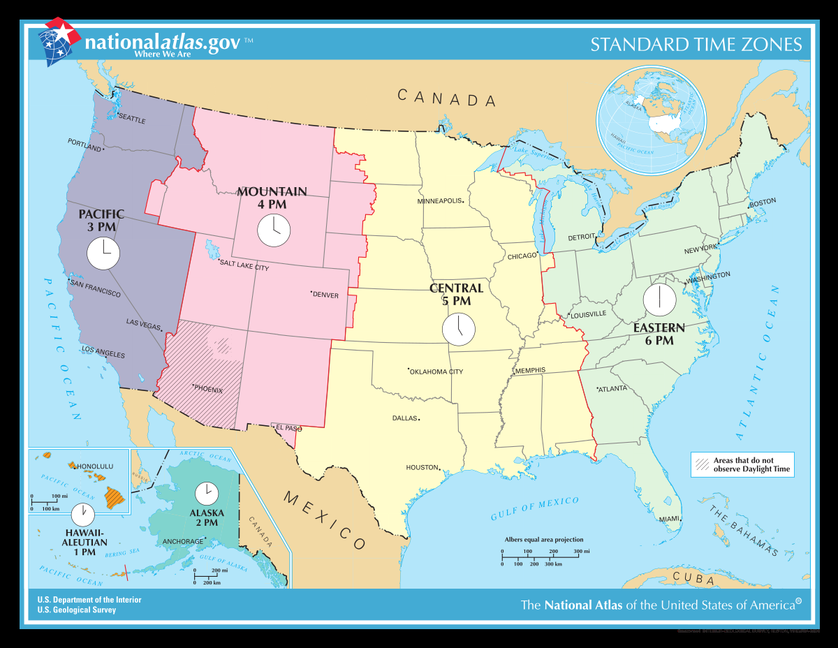 Time In The United States Wikipedia