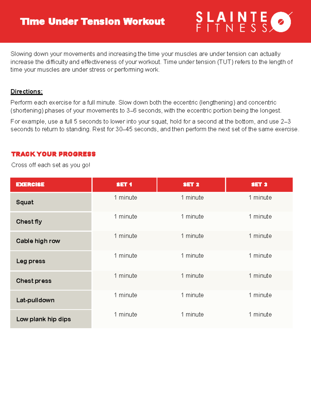 Time Under Tension TUT Workout Guide Effective Exercises Studocu Time Under Tension TUT Workout Guide Effective Exercises Studocu