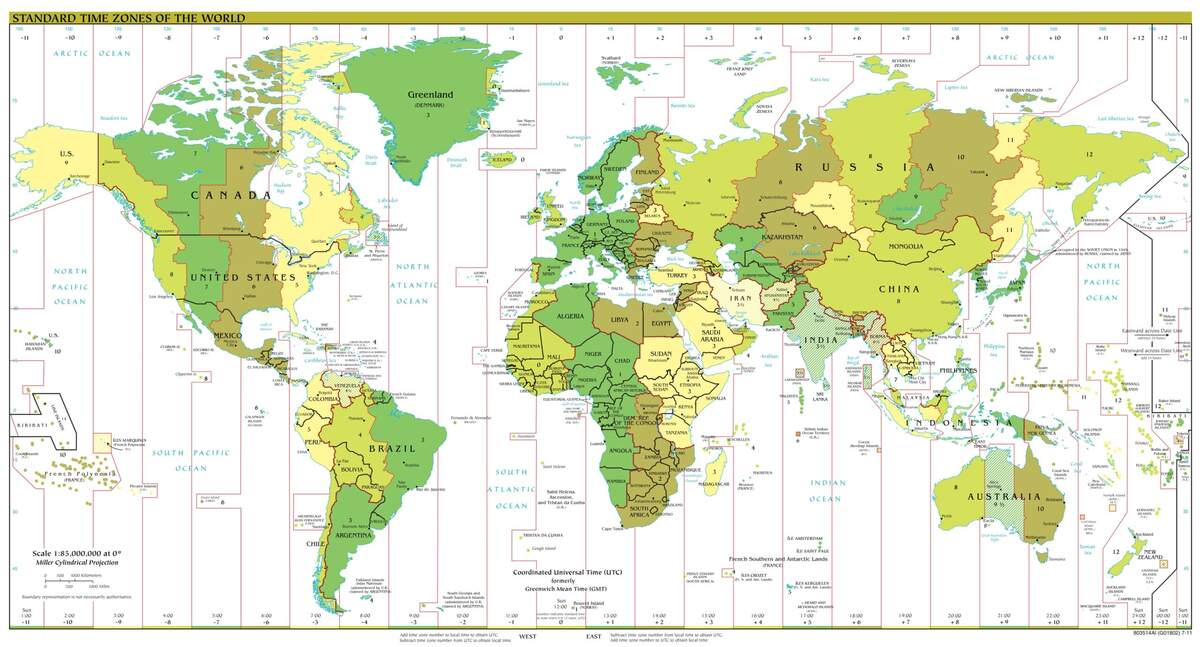 Time Zones And Coordinated Universal Time Time Zones And Coordinated Universal Time