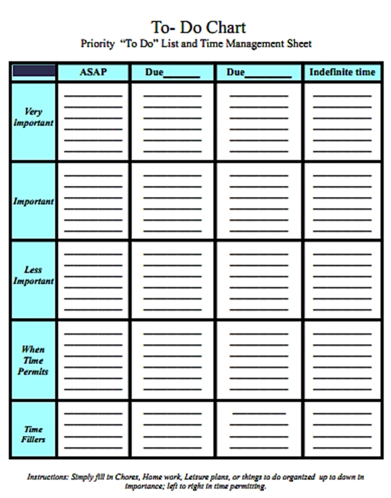 To Do Time Management Chart Jpg Pennsylvania Echoes