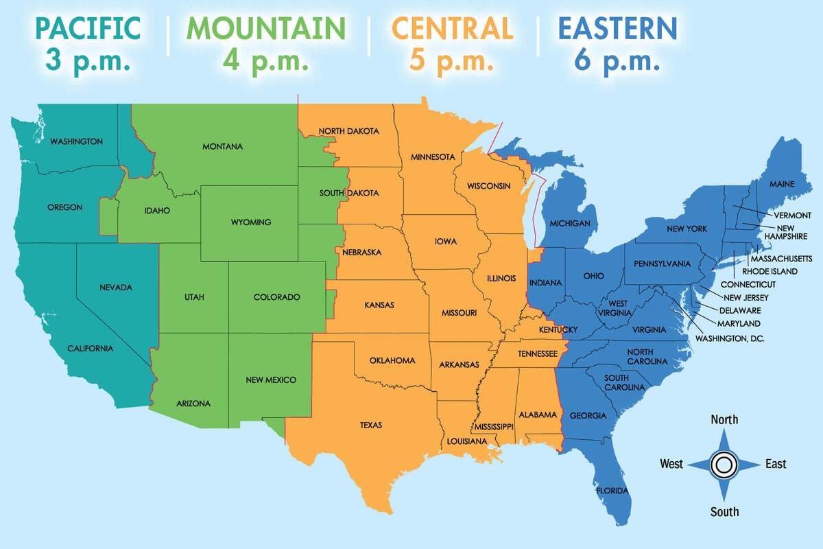 US Time Zone Map Guide Of The World US Time Zone Map Guide Of The World