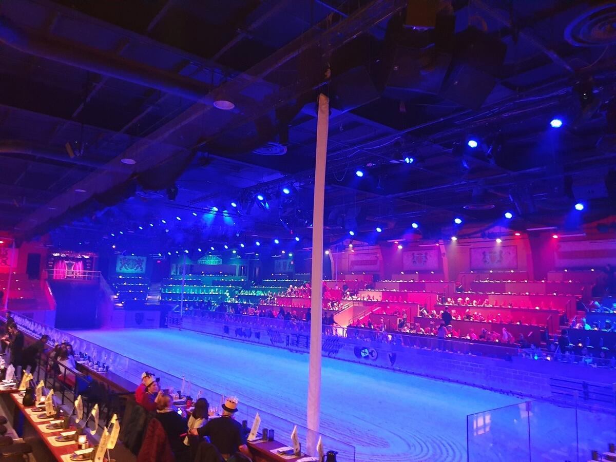 View From Yellow Section Priority Seats Picture Of Medieval Times Dinner Tournament Lyndhurst Tripadvisor