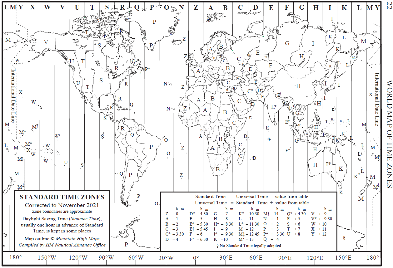 World Time Zone Map World Time Zone Map